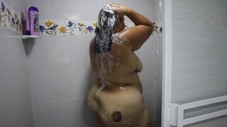 girl bathing and touching herself very hot hot latina - porn video