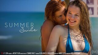 Watch these gorgeous beach babes enjoy passionate lesbian sex - porn video