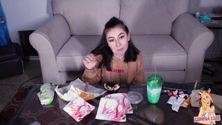 Mukbang talking about my porn experience - porn video